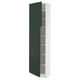 SEKTION Gabinete alto 2 puertas c/estantes, blanco/Havstorp Verde oscuro, 61x37x229 cm