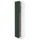 SEKTION Gabinete alto 2 puertas c/estantes, blanco/Havstorp Verde oscuro, 46x61x229 cm