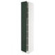 SEKTION Gabinete alto 2 puertas c/estantes, blanco/Havstorp Verde oscuro, 38x61x229 cm