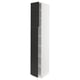 SEKTION Gabinete alto 2 puertas c/estantes, blanco/Nickebo Carbón mate, 38x61x229 cm