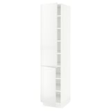 SEKTION Gabinete alto 2 puertas c/estantes, blanco/Ringhult blanco, 46x61x203 cm