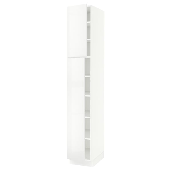 SEKTION Gabinete alto 2 puertas c/estantes, blanco/Ringhult blanco, 38x61x229 cm