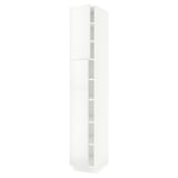 SEKTION Gabinete alto 2 puertas c/estantes, blanco/Ringhult blanco, 38x61x229 cm