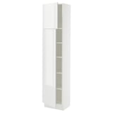 SEKTION Gabinete alto 2 puertas c/estantes, blanco/Ringhult blanco, 46x37x203 cm