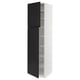 SEKTION Gabinete alto 2 puertas c/estantes, blanco/Upplöv Carbón mate, 61x61x229 cm