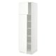 SEKTION Gabinete alto 2 puertas c/estantes, blanco/Vallstena blanco, 61x61x203 cm
