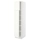 SEKTION Gabinete alto 2 puertas c/estantes, blanco/Vallstena blanco, 46x61x203 cm