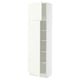 SEKTION Gabinete alto 2 puertas c/estantes, blanco/Vallstena blanco, 61x37x203 cm