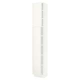 SEKTION Gabinete alto 2 puertas c/estantes, blanco/Veddinge blanco, 38x37x229 cm