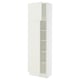 SEKTION Gabinete alto 2 puertas c/estantes, blanco/Veddinge blanco, 61x37x203 cm