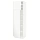 SEKTION Gabinete alto 2 puertas c/estantes, blanco/Voxtorp blanco mate, 61x61x203 cm