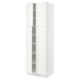 SEKTION Gabinete alto 4 puertas c/estantes, blanco/Vallstena blanco, 76x61x229 cm