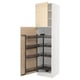 SEKTION Gabinete alto c/despensa extraíble, blanco/Askersund efecto fresno claro, 61x61x229 cm