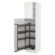 SEKTION Gabinete alto c/despensa extraíble, blanco/Axstad blanco mate, 61x61x229 cm