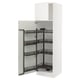 SEKTION Gabinete alto c/despensa extraíble, blanco/Bodbyn hueso, 61x61x203 cm
