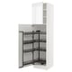 SEKTION Gabinete alto c/despensa extraíble, blanco/Ringhult blanco, 61x61x229 cm