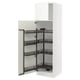 SEKTION Gabinete alto c/despensa extraíble, blanco/Vallstena blanco, 61x61x203 cm