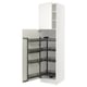 SEKTION Gabinete alto c/despensa extraíble, blanco/Veddinge blanco, 61x61x229 cm