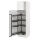 SEKTION Gabinete alto c/despensa extraíble, blanco/Voxtorp blanco mate, 61x61x203 cm