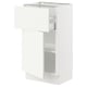 SEKTION Gabinete bajo 1 puerta 1 cajón, blanco/Vallstena blanco, 46x37x76 cm