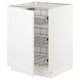 SEKTION Gabinete bajo 1 puerta c/canasta, blanco/Axstad blanco mate, 61x61x76 cm