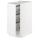 SEKTION Gabinete bajo 1 puerta c/canasta, blanco/Axstad blanco mate, 38x61x76 cm