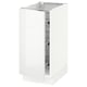SEKTION Gabinete bajo 1 puerta c/canasta, blanco/Ringhult blanco, 38x61x76 cm