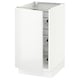 SEKTION Gabinete bajo 1 puerta c/canasta, blanco/Ringhult blanco, 46x61x76 cm