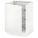 SEKTION Gabinete bajo 1 puerta c/canasta, blanco/Ringhult blanco, 61x61x76 cm