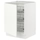 SEKTION Gabinete bajo 1 puerta c/canasta, blanco/Vallstena blanco, 61x61x76 cm