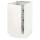 SEKTION Gabinete bajo 1 puerta c/canasta, blanco/Veddinge blanco, 46x61x76 cm