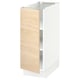 SEKTION Gabinete bajo 1 puerta c/estantes, blanco/Askersund efecto fresno claro, 31x61x76 cm