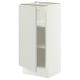 SEKTION Gabinete bajo 1 puerta c/estantes, blanco/Aspudden gris claro, 38x37x76 cm