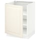 SEKTION Gabinete bajo 1 puerta c/estantes, blanco/Bodbyn hueso, 61x61x76 cm