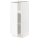 SEKTION Gabinete bajo 1 puerta c/estantes, blanco Enköping/blanco efecto madera, 31x37x76 cm