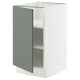 SEKTION Gabinete bajo 1 puerta c/estantes, blanco/Nickebo Verde grisáceo mate, 46x61x76 cm