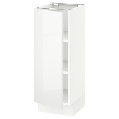 SEKTION Gabinete bajo 1 puerta c/estantes, blanco/Ringhult blanco, 31x37x76 cm