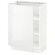 SEKTION Gabinete bajo 1 puerta c/estantes, blanco/Ringhult blanco, 61x37x76 cm
