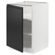 SEKTION Gabinete bajo 1 puerta c/estantes, blanco/Upplöv Carbón mate, 53x61x76 cm