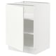 SEKTION Gabinete bajo 1 puerta c/estantes, blanco/Vallstena blanco, 61x61x76 cm