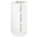SEKTION Gabinete bajo 1 puerta c/estantes, blanco/Voxtorp blanco mate, 31x37x76 cm