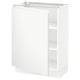 SEKTION Gabinete bajo 1 puerta c/estantes, blanco/Voxtorp blanco mate, 61x37x76 cm