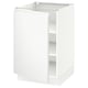 SEKTION Gabinete bajo 1 puerta c/estantes, blanco/Voxtorp blanco mate, 53x61x76 cm