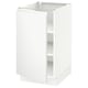 SEKTION Gabinete bajo 1 puerta c/estantes, blanco/Voxtorp blanco mate, 46x61x76 cm