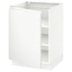 SEKTION Gabinete bajo 1 puerta c/estantes, blanco/Voxtorp blanco mate, 61x61x76 cm