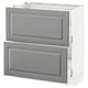 SEKTION Gabinete bajo 2 cajones, blanco Maximera/Bodbyn gris, 76x37x76 cm