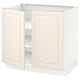 SEKTION Gabinete bajo 2 puertas c/estantes, blanco/Bodbyn hueso, 91x61x76 cm