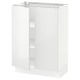 SEKTION Gabinete bajo 2 puertas c/estantes, blanco/Ringhult blanco, 61x37x76 cm