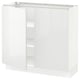 SEKTION Gabinete bajo 2 puertas c/estantes, blanco/Ringhult blanco, 91x37x76 cm