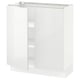 SEKTION Gabinete bajo 2 puertas c/estantes, blanco/Ringhult blanco, 76x37x76 cm